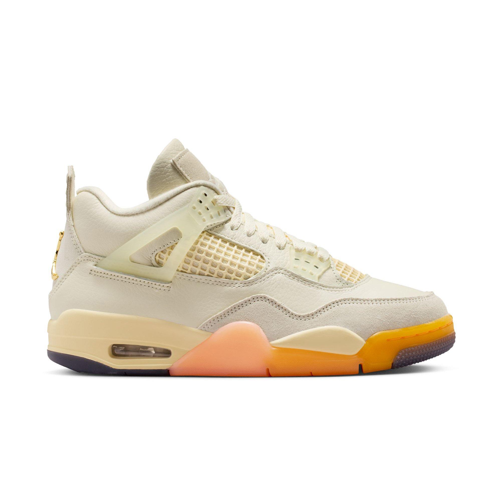 Jordan 4 Retro "Birds of Paradise" Women's Shoe - COCONUT MILK/MUSLIN/BRIGHT MANGO